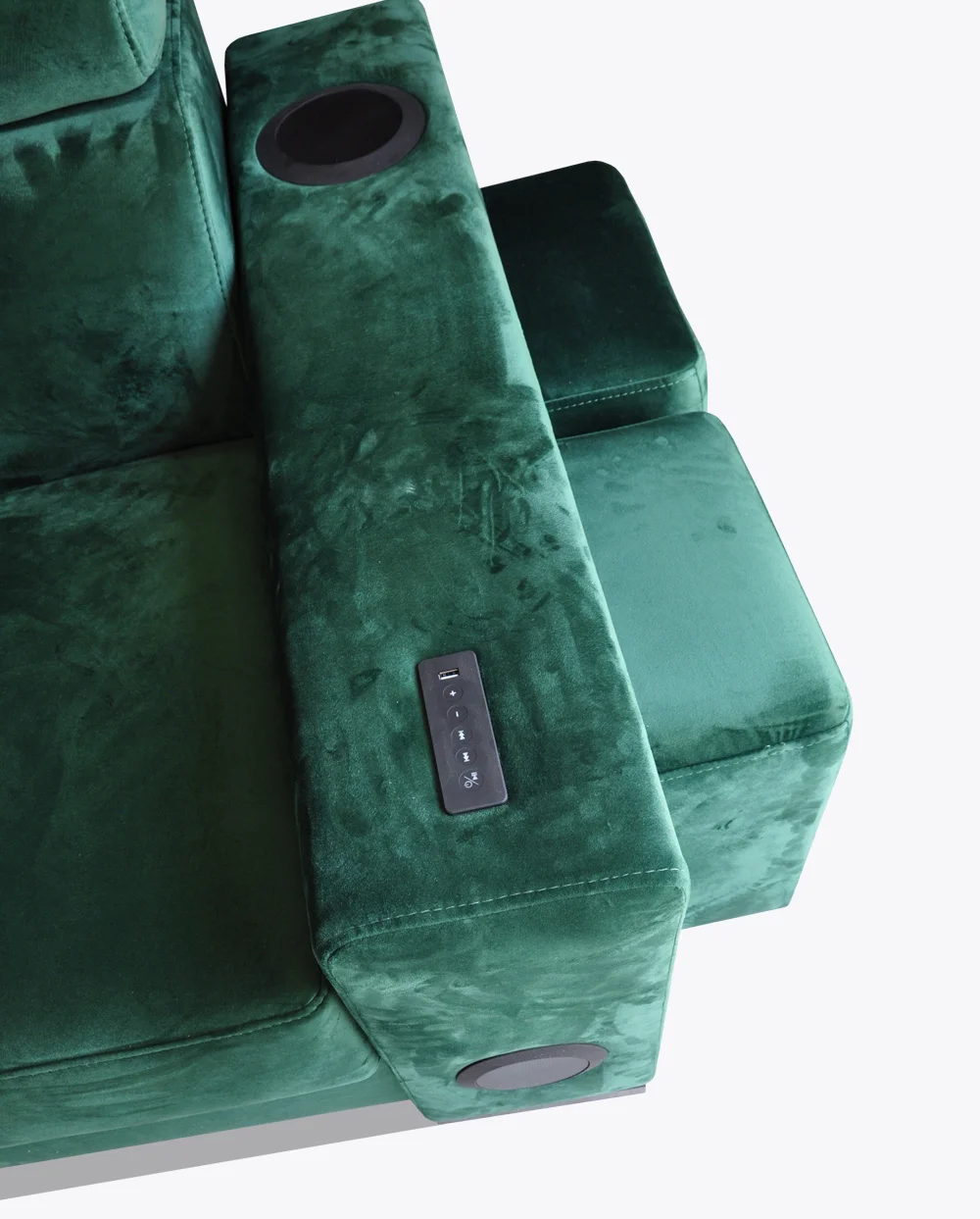 Narożnik Loft 121 butelkowa zieleń, zestaw audio sofa sound - obrazek 11