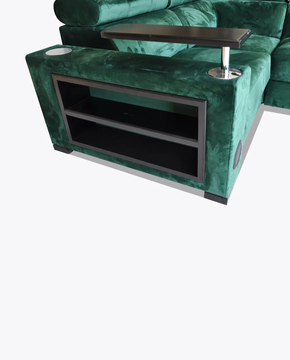 Narożnik Loft 121 butelkowa zieleń, zestaw audio sofa sound - obrazek 7