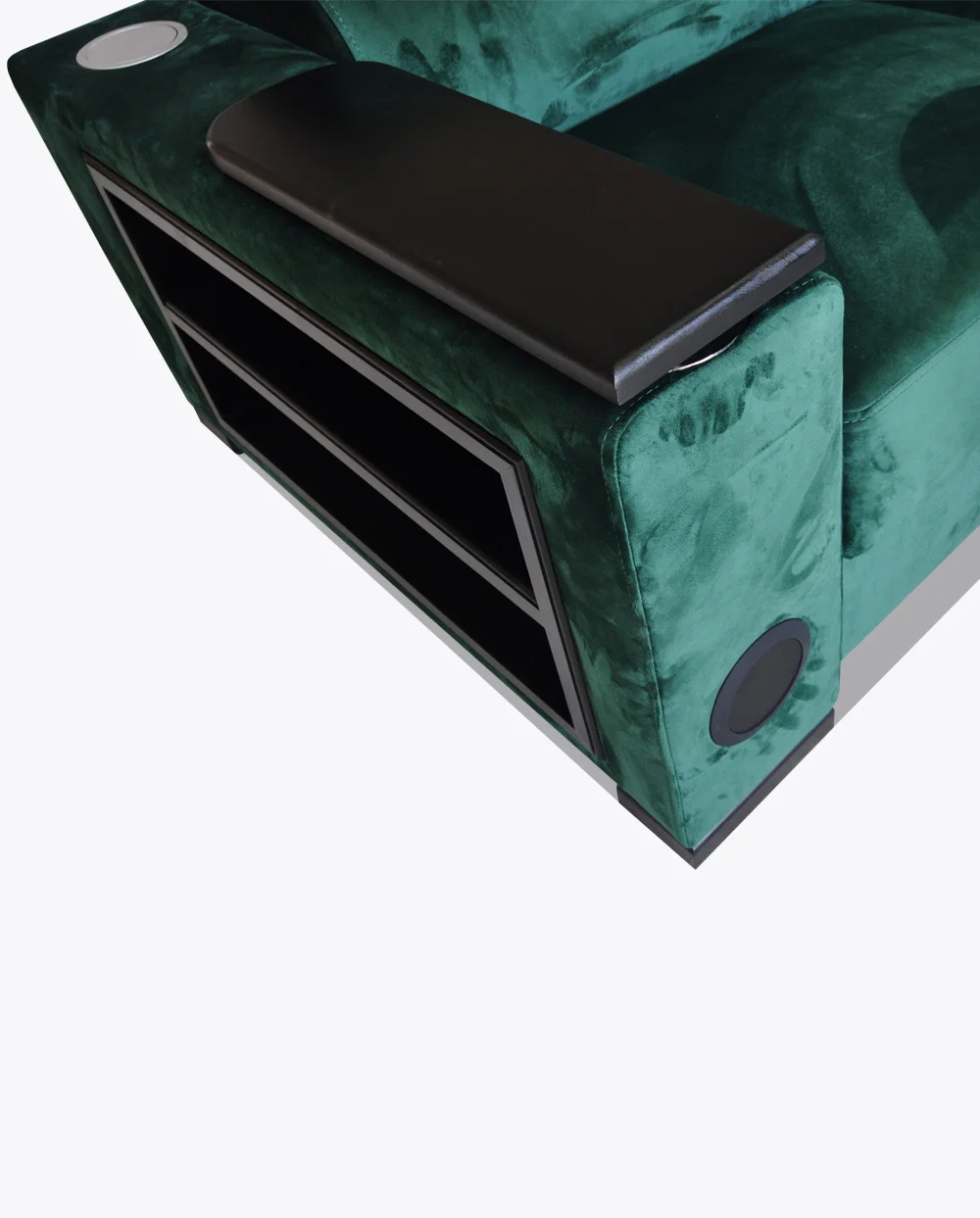 Narożnik Loft 121 butelkowa zieleń, zestaw audio sofa sound - obrazek 9