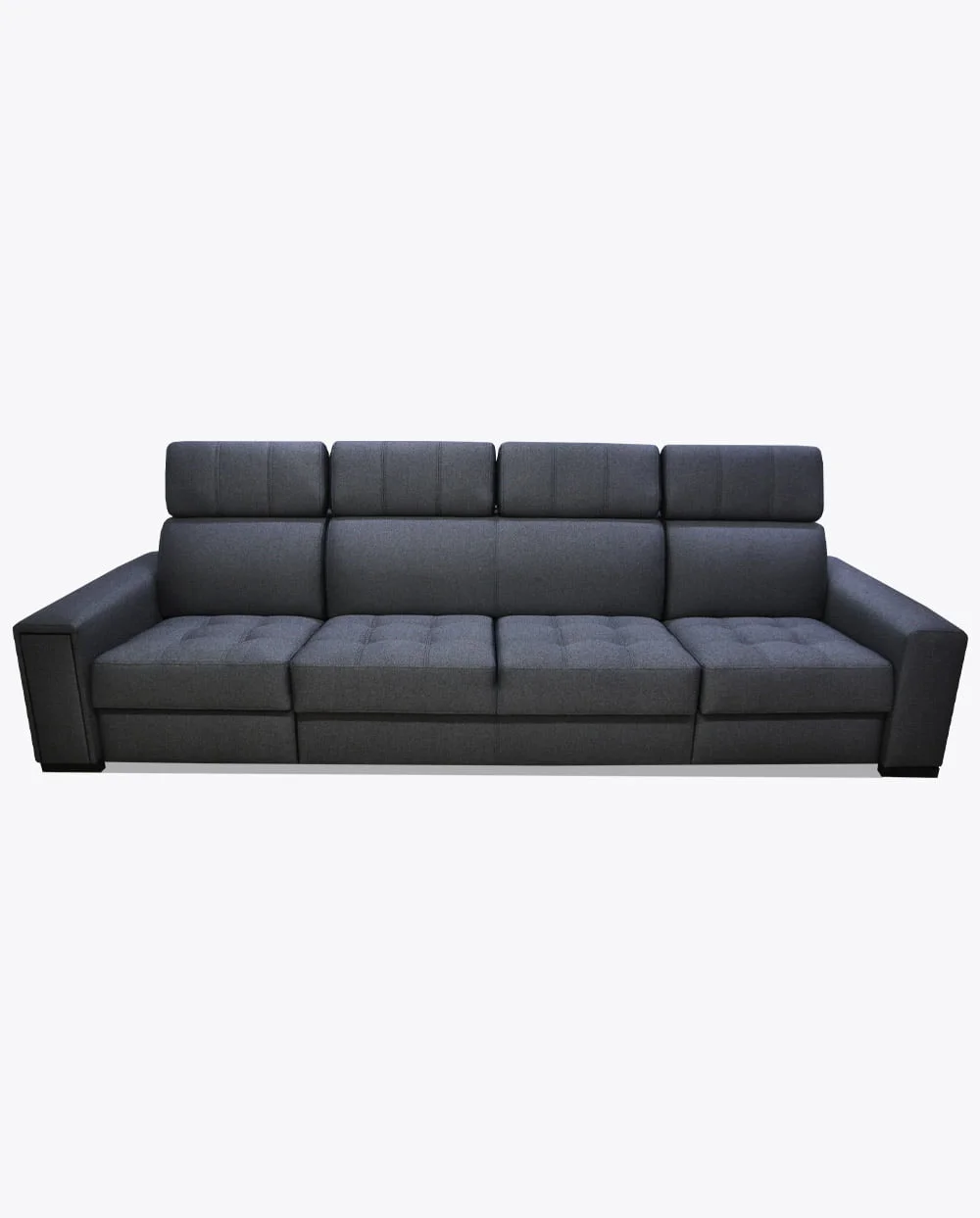 Sofa Loft 71 z pikowanym siedziskiem i podniesionym oparciem