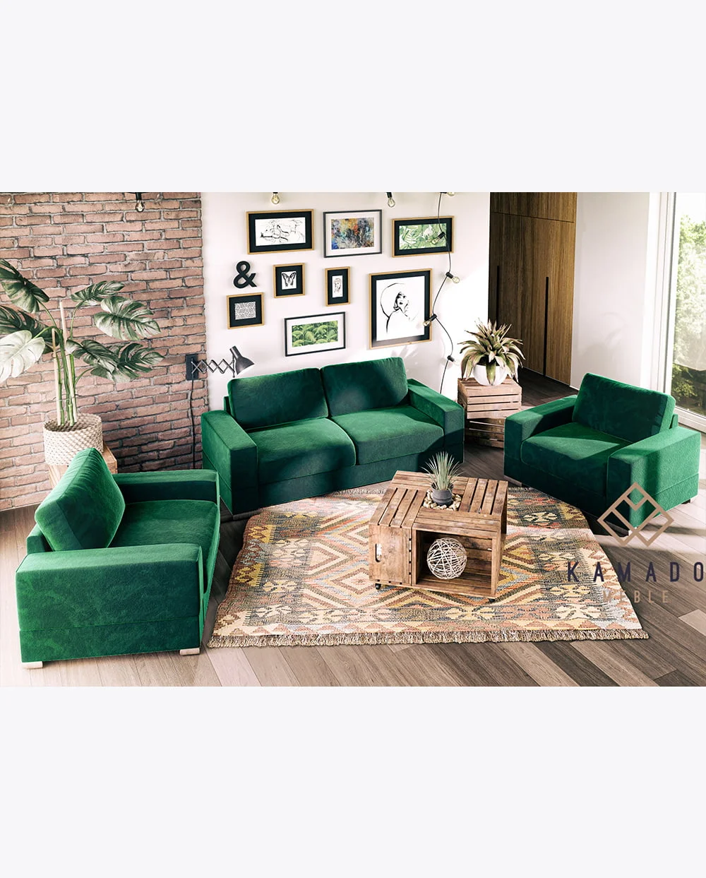 Zestaw sofa Lupo + fotele