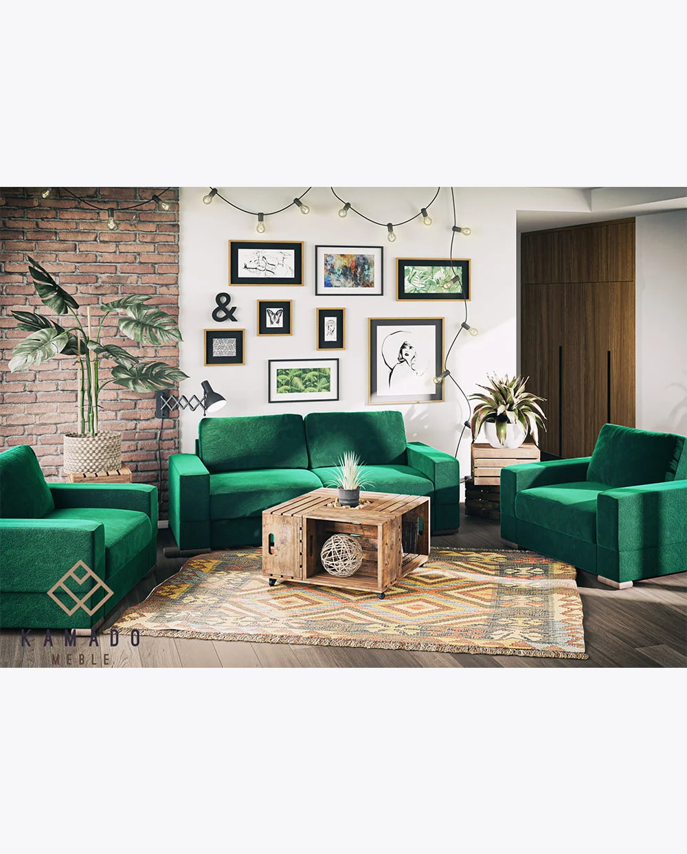 Zestaw sofa Lupo + fotele - obrazek 2