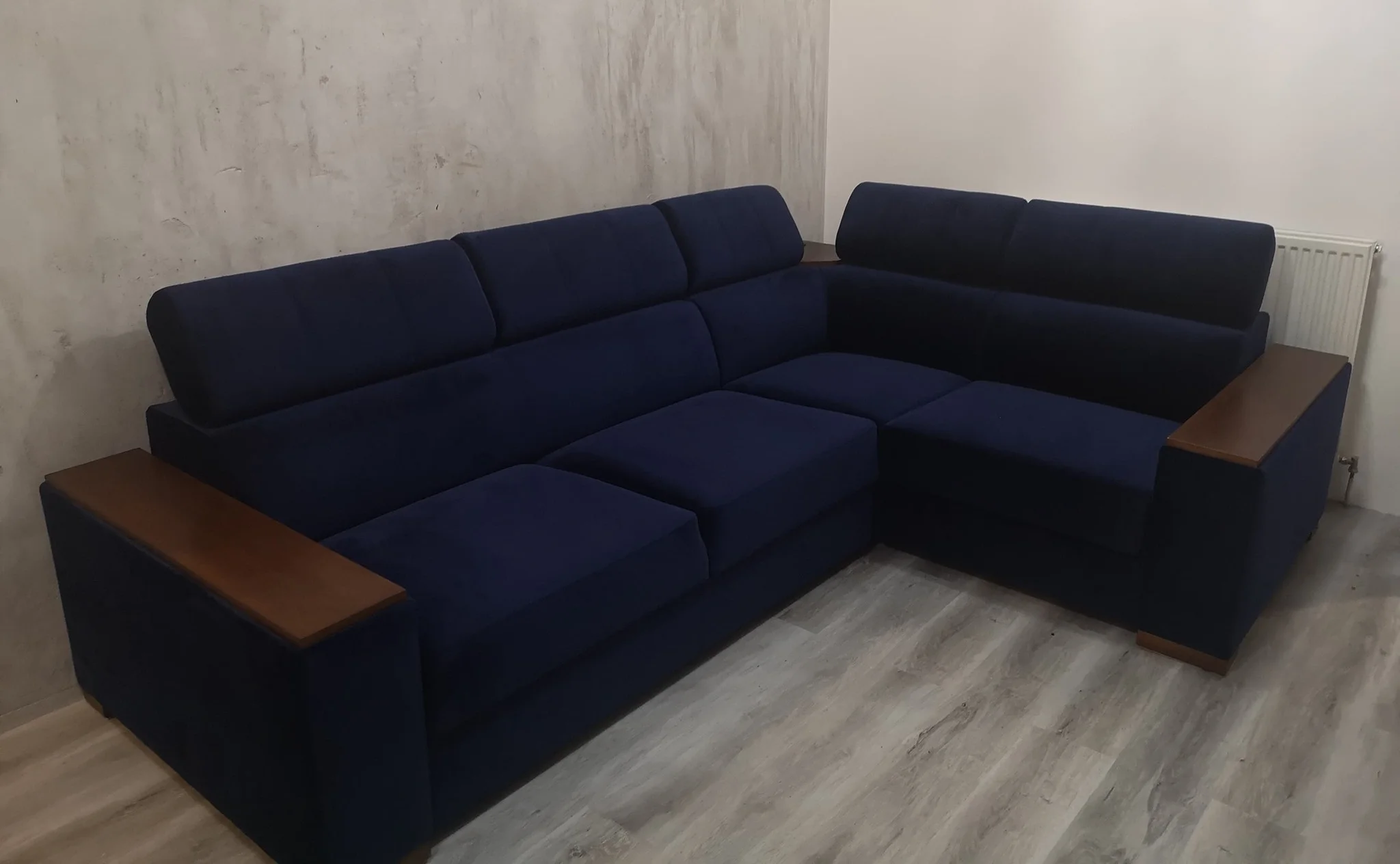 Narożnik Loft 210 granatowy z portem USB - obrazek 7