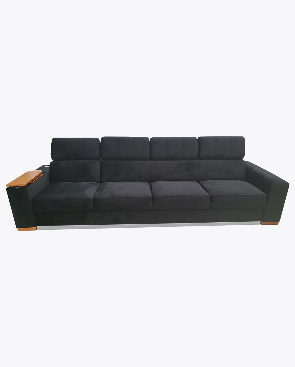 Sofa Loft 77 z funkcją RELAX i pulpitem z drewnianą wnęką. - obrazek 2