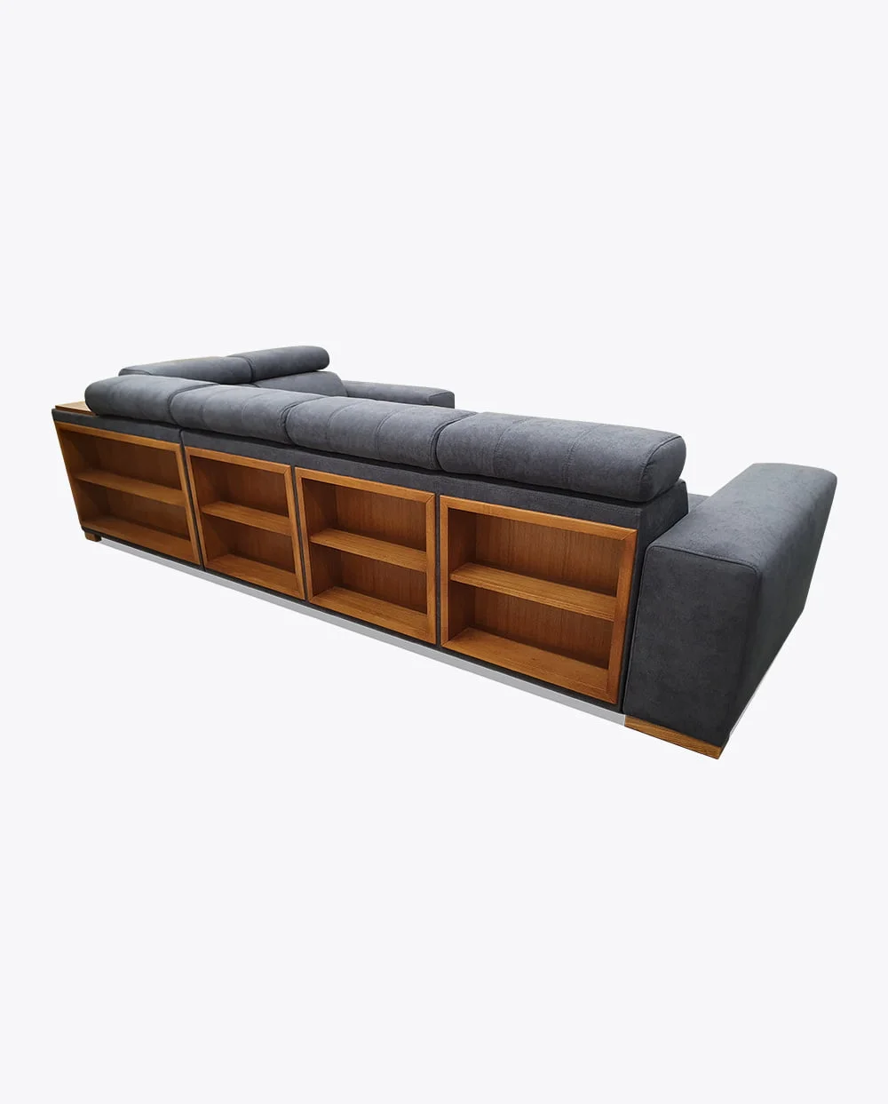 Narożnik Loft 215 z półkami i dodatkami drewnianymi. - obrazek 2