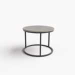 Okrągły stolik kawowy antracyt/beton