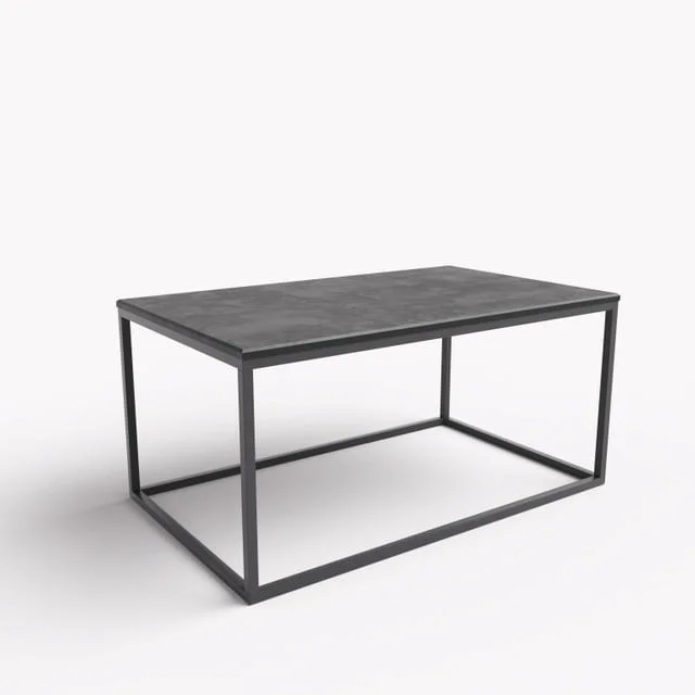 Prostokątny stolik kawowy antracyt/ciemny grafit