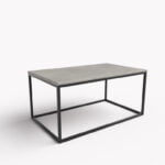 Prostokątny stolik kawowy czarny/beton