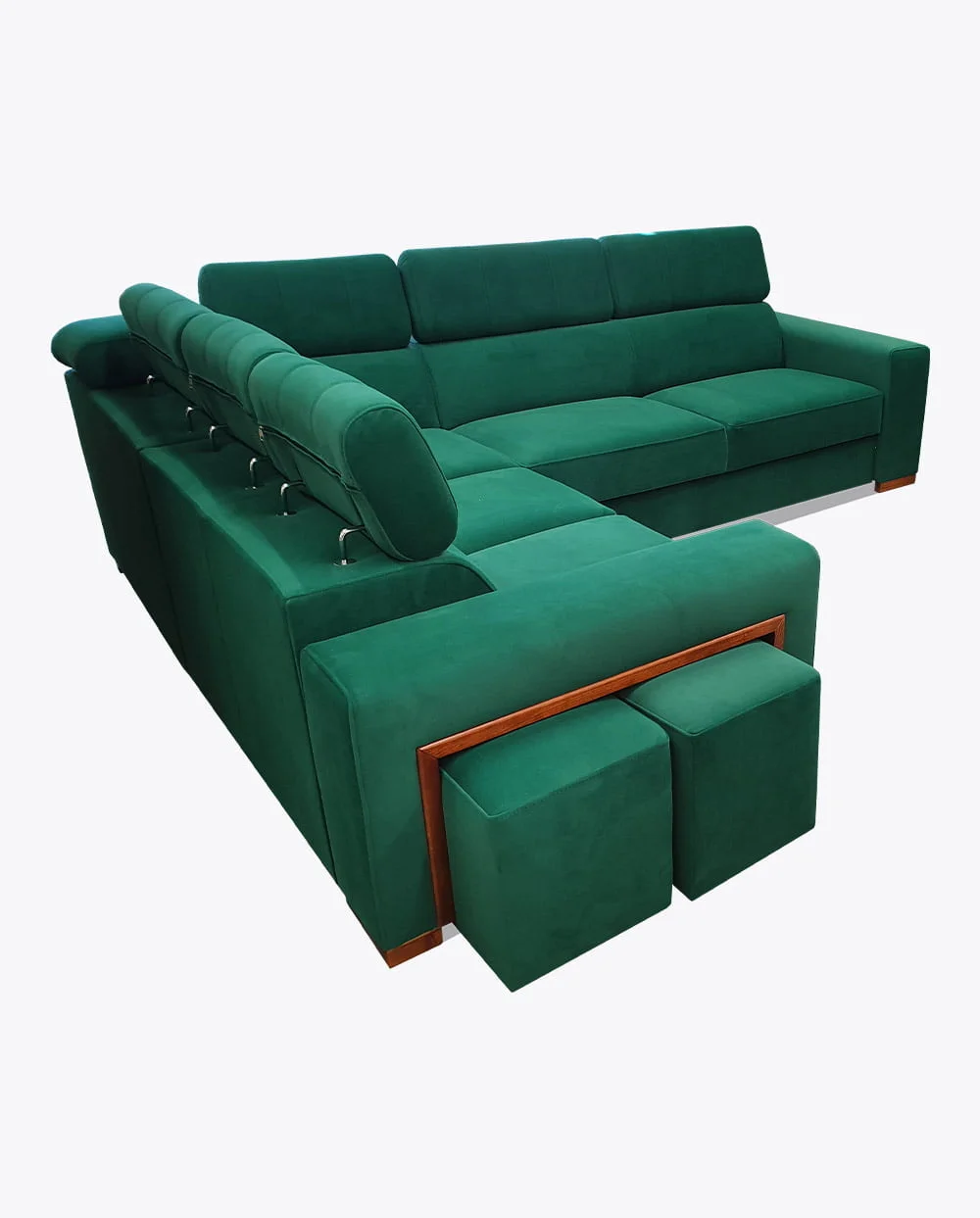 Zestaw narożnik z pufami + fotel relax - obrazek 5