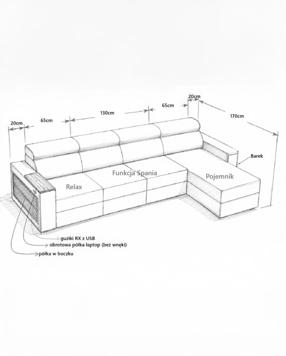 Narożnik Loft w Vera 02 OUTLET